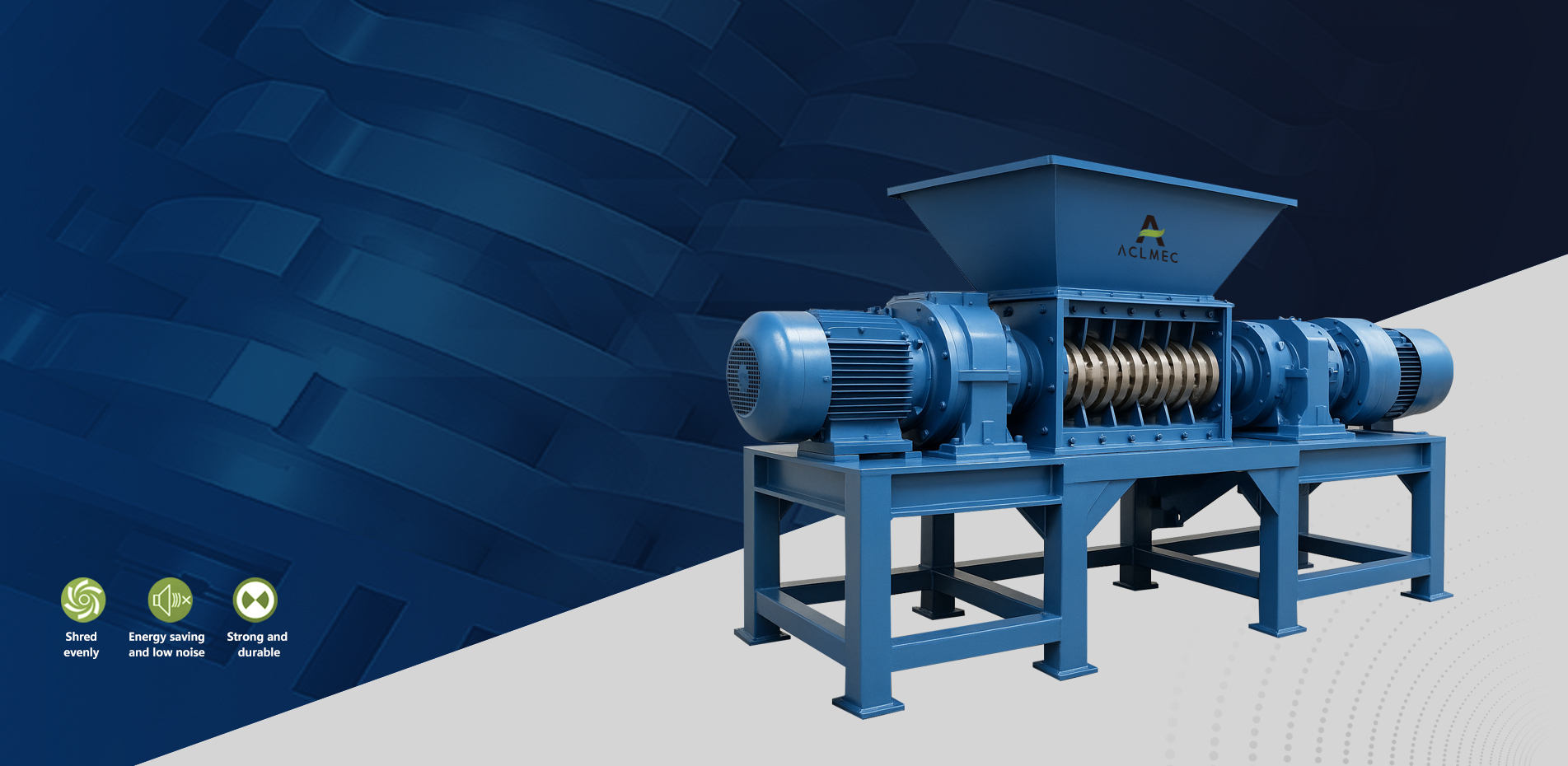 Las trituradoras ACL, que marcan la pauta en el sector, son la opción preferida para el triturado de alto rendimiento en todas las industrias de reciclaje.